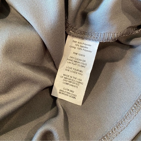 NEW Show Me Your Mumu Morgan Charcoal Gray Gown Maxi Dress Women’s Size Large - Picture 11 of 11